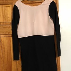 Black and pink Club Monaco Sweater Dress